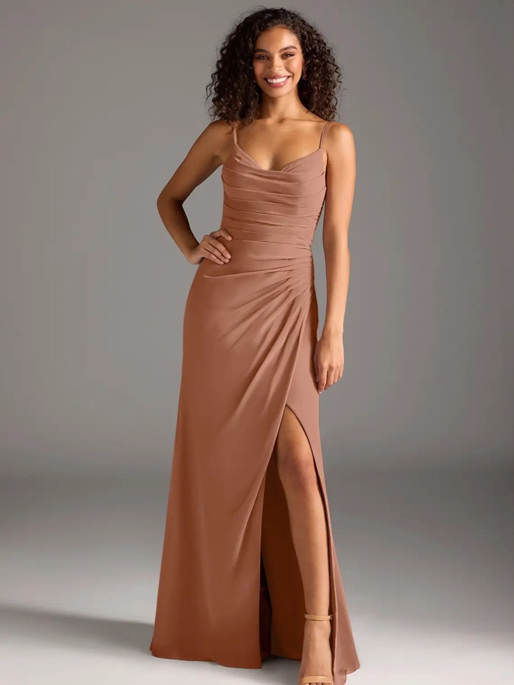 Azazie bronzer Deandra bridesmaid dress